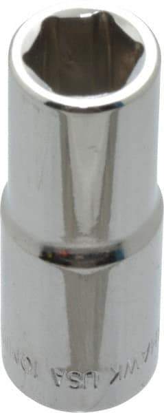 Blackhawk by Proto - 3/8" Drive, Deep Hand Socket - 6 Points, 1-13/16" OAL, Chrome Finish - Best Tool & Supply