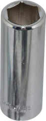 Blackhawk by Proto - 7/16", 3/8" Drive, Deep Hand Socket - 6 Points, 1-13/16" OAL, Chrome Finish - Best Tool & Supply