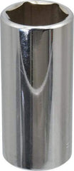 Blackhawk by Proto - 3/4", 3/8" Drive, Deep Hand Socket - 6 Points, 2-13/64" OAL, Chrome Finish - Best Tool & Supply