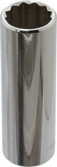 Blackhawk by Proto - 3/8" Drive, Deep Hand Socket - 12 Points, 2-3/4" OAL, Chrome Finish - Best Tool & Supply