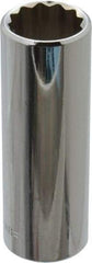 Blackhawk by Proto - 3/8" Drive, Deep Hand Socket - 12 Points, 2-3/4" OAL, Chrome Finish - Best Tool & Supply