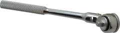 Blackhawk by Proto - 1/4" Drive Round Head Quick-Release Ratchet - Chrome Finish, 6-1/2" OAL, 43 Gear Teeth, Standard Knurled Handle, Flex Head - Best Tool & Supply