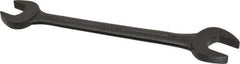 Armstrong - 3/4" x 7/8" Standard Open End Wrench - 9-3/4" OAL, Double End, Black Finish, 15° Head Angle - Best Tool & Supply