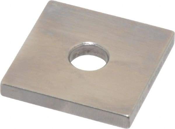 Mitutoyo - 0.126" Square Steel Gage Block - Accuracy Grade 0, Includes Certificate of Inspection - Best Tool & Supply