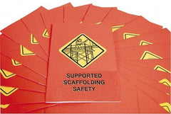 Marcom - Supported Scaffolding Safety Training Booklet - English and Spanish, Regulatory Compliance Series - Best Tool & Supply