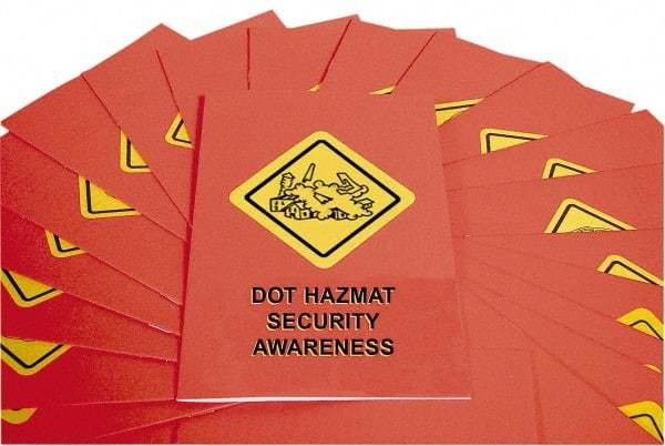 Marcom - DOT HazMat Security Awareness Training Booklet - English, Regulatory Compliance Series - Best Tool & Supply