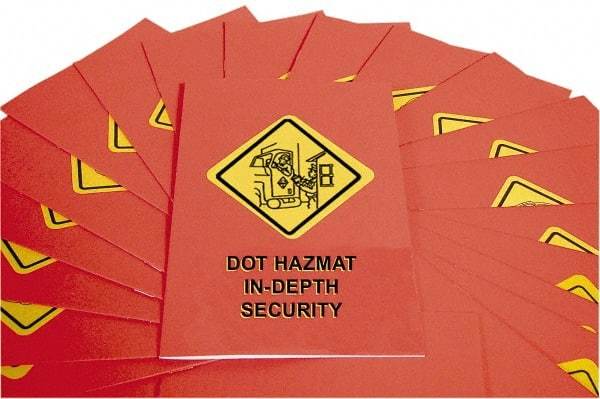 Marcom - DOT In-Depth HazMat Security Training Training Booklet - English, Regulatory Compliance Series - Best Tool & Supply