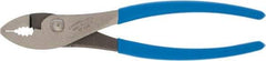 Channellock - 8" OAL, 1" Jaw Length, 1-11/64" Jaw Width, Slip Joint Pliers - Regular Nose Head, Standard Tool, Wire Cutting Shear - Best Tool & Supply