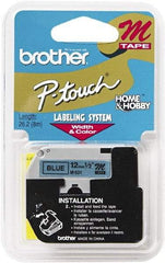 Brother - 1/2" Wide, Blue Tape Cassette - For Label Maker - Best Tool & Supply