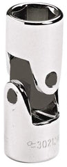 Blackhawk by Proto - 3/8" Drive, Standard Hand Socket - 6 Points, 1-51/64" OAL, Alloy Steel, Chrome Finish - Best Tool & Supply