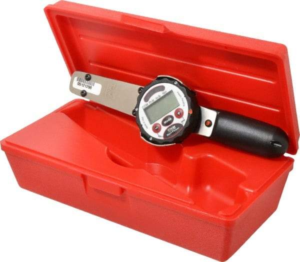 Proto - 1/4" Drive Electronic Digital Torque Wrench - 0.63 Ft/Lb to 6 Ft/Lb Torque, 11" OAL, 0.01 N/m Graduation, Fixed Head - Best Tool & Supply