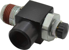 ARO/Ingersoll-Rand - 1/2" Male NPT x 1/2" Female NPT Right Angle Flow Control Valve - 0 to 150 psi & Brass Material - Best Tool & Supply