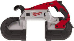 Milwaukee Tool - 120 Volt, Electric Handheld Bandsaw - 5 Inch (Round) and 5 x 5 Inch (Rectangular) Depth of Cut, 300 and 380 SFPM, 11 Amp - Best Tool & Supply