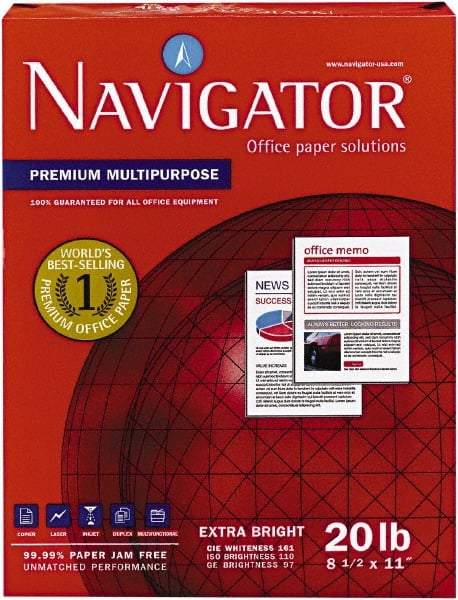 Navigator - White Copy Paper - Use with Laser Printers, Copiers, Fax Machines, Multifunction Machines - Best Tool & Supply