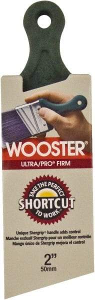 Wooster Brush - 2" Angled Nylon/Polyester Sash Brush - 2-7/16" Bristle Length, 4.88" Plastic Short Handle - Best Tool & Supply