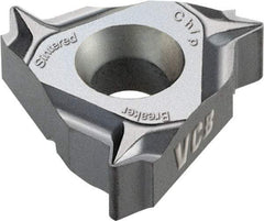 Vargus - 3JER External Right Hand 28 UNJ Laydown Threading Insert - Grade VCB, TiAlN Coated Carbide, 9.53mm Inscribed Circle - Best Tool & Supply