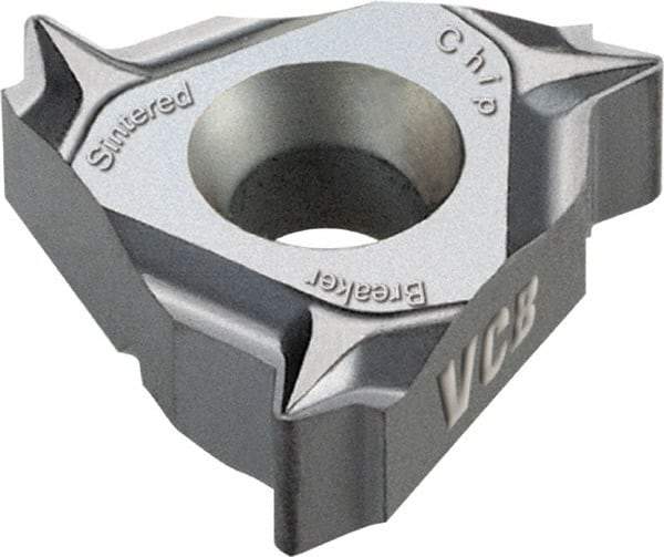 Vargus - 3JER External Right Hand 14-8 Partial Profile 55° Laydown Threading Insert - Grade VCB, TiAlN Coated Carbide, 9.53mm Inscribed Circle - Best Tool & Supply