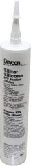 Devcon - 10.3 oz Cartridge White RTV Silicone Joint Sealant - 450°F Max Operating Temp - Best Tool & Supply