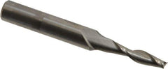 Onsrud - 5/32" Cutting Diam x 5/8" Length of Cut, 2 Flute, Upcut Spiral Router Bit - Uncoated, Right Hand Cut, Solid Carbide, 2" OAL x 1/4" Shank Diam, Double Edge, 30° Helix Angle - Best Tool & Supply