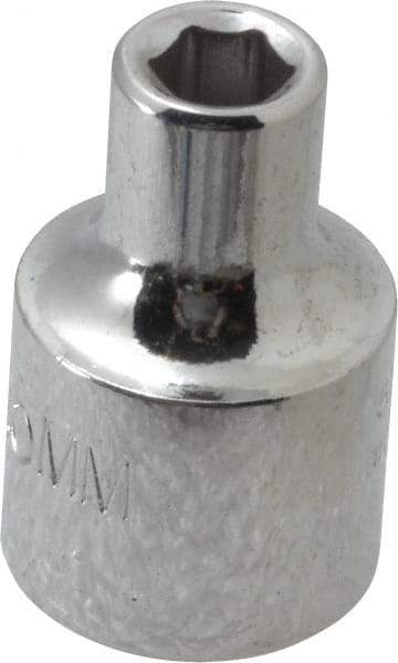 Proto - 3/8" Drive, Standard Hand Socket - 6 Points, 1-3/32" OAL, Alloy Steel, Chrome Finish - Best Tool & Supply