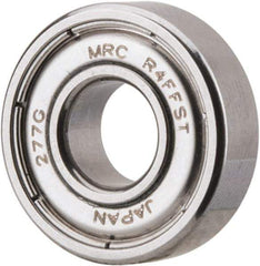 SKF - 1/4" Bore Diam, 5/8" OD, Double Shield Deep Groove Radial Ball Bearing - 0.196" Wide, 1 Row, Round Bore, 139 Lb Static Capacity, 266 Lb Dynamic Capacity - Best Tool & Supply