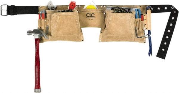 CLC - 29 to 49" Waist Apron - 12 Pocket, Tan, Leather - Best Tool & Supply