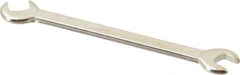 Proto - 7/32" x 1/4" Standard Ignition Open End Wrench - 3" OAL, Double End, Satin Finish, 15° & 60° Head Angle - Best Tool & Supply