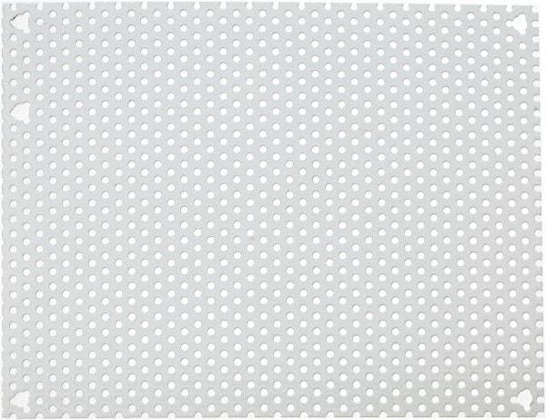 Cooper B-Line - 6-7/8" OAW x 8-7/8" OAH Powder Coat Finish Electrical Enclosure Perforated Panel - 10" x 8" Box, 16 Gauge Steel, Use with 1084-12CHC/1084-12CHCS/1086-12CHC - Best Tool & Supply