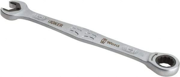 Wera - 11mm 12 Point Combination Wrench - 6-1/2" OAL, Chrome Molybdenum Steel, Satin Finish - Best Tool & Supply