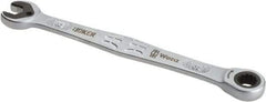 Wera - 8mm 12 Point Combination Wrench - 5-11/16" OAL, Chrome Molybdenum Steel, Satin Finish - Best Tool & Supply