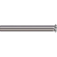 Single Profile Thread Mill: 1/2-12 to 1/2-32, 12 to 32 TPI, Internal & External, 4 Flutes, Brazed Solid Carbide 1/4″ Shank Dia, 2.6″ OAL, Bright/Uncoated