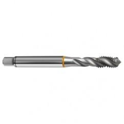 5/16-18 2B 3-Flute Cobalt Yellow Ring Semi-Bottoming 40 degree Spiral Flute Tap-Bright - Best Tool & Supply