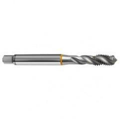 5/16-18 2B 3-Flute Cobalt Yellow Ring Semi-Bottoming 40 degree Spiral Flute Tap-Bright - Best Tool & Supply