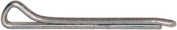 Made in USA - 1/16" Diam x 3/4" Long Hammerlock Cotter Pin - Grade 2, Zinc-Plated, Steel - Best Tool & Supply