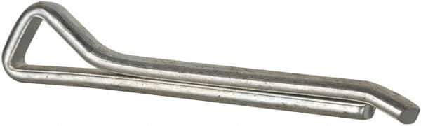 Made in USA - 1/4" Diam x 2" Long Hammerlock Cotter Pin - Grade 2, Zinc-Plated, Steel - Best Tool & Supply