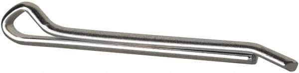 Made in USA - 3/8" Diam x 4" Long Hammerlock Cotter Pin - Grade 2, Zinc-Plated, Steel - Best Tool & Supply