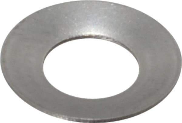 Gardner Spring - #12 Bolt, 0.22" ID, Grade 302 Stainless Steel, Belleville Disc Spring - 7/16" OD, 0.031" High, 0.016" Thick - Best Tool & Supply