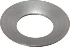 Gardner Spring - #12 Bolt, 0.22" ID, Grade 302 Stainless Steel, Belleville Disc Spring - 7/16" OD, 0.031" High, 0.016" Thick - Best Tool & Supply