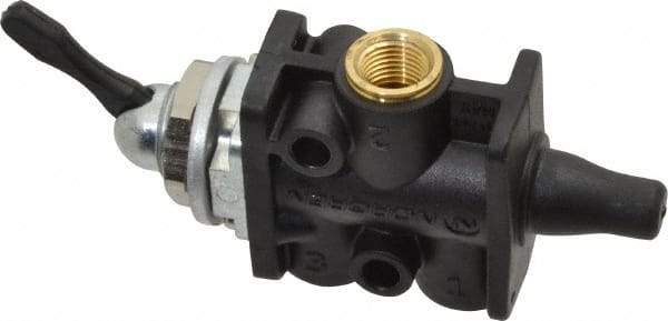 Norgren - 1/8" NPT Packed Spool Valve - Toggle Type, Lever Activation & 0.34 CV Rate - Best Tool & Supply