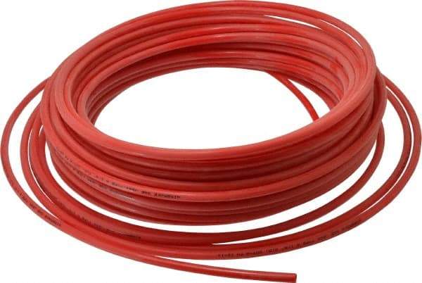 Coilhose Pneumatics - 11/64" ID x 1/4" OD, 0.04" Wall Thickness, 100' Long, Nylon 11 Tube - Red, 150 Max psi - Best Tool & Supply