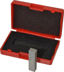 SPI - 0.25" Rectangular Steel Gage Block - Accuracy Grade AS-1, Includes NIST Traceability Certification - Best Tool & Supply