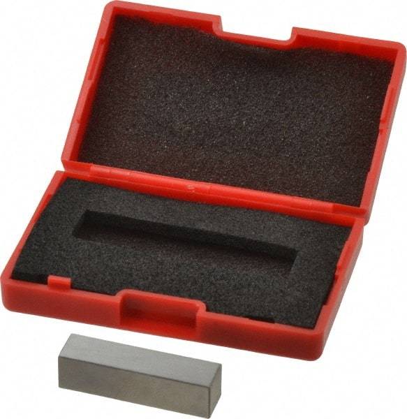 SPI - 0.35" Rectangular Steel Gage Block - Accuracy Grade AS-1, Includes NIST Traceability Certification - Best Tool & Supply