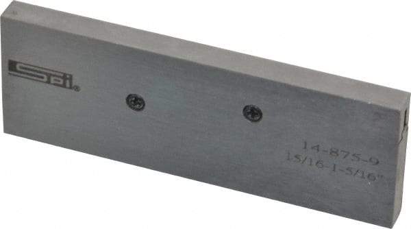 SPI - 15/16 to 1-5/16" Adjustable Parallel - 3-9/16" Long x 9/32" Thick - Best Tool & Supply