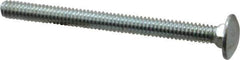 Value Collection - 1/4-20 UNC 3" Length Under Head, Standard Square Neck, Carriage Bolt - Grade 2 Steel, Zinc-Plated Finish - Best Tool & Supply