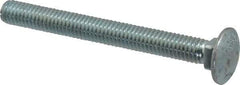 Value Collection - 3/8-16 UNC 3-1/2" Length Under Head, Standard Square Neck, Carriage Bolt - Grade 2 Steel, Zinc-Plated Finish - Best Tool & Supply