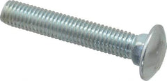 Value Collection - 1/2-13 UNC 3" Length Under Head, Standard Square Neck, Carriage Bolt - Grade 2 Steel, Zinc-Plated Finish - Best Tool & Supply