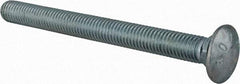 Value Collection - 1/2-13 UNC 5-1/2" Length Under Head, Standard Square Neck, Carriage Bolt - Grade 2 Steel, Zinc-Plated Finish - Best Tool & Supply