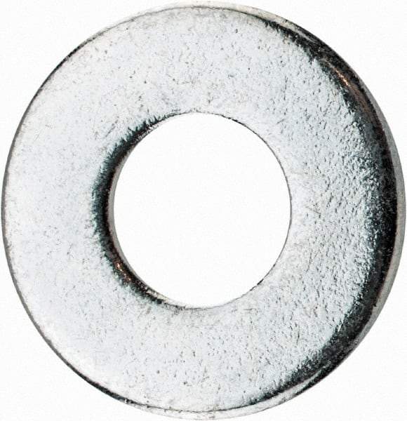 Value Collection - 1/4" Screw, Steel USS Flat Washer - 5/16" ID x 3/4" OD, 1/16" Thick, Zinc-Plated Finish - Best Tool & Supply