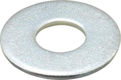 Value Collection - 1/2" Screw, Steel USS Flat Washer - 9/16" ID x 1-3/8" OD, 7/64" Thick, Zinc-Plated Finish - Best Tool & Supply