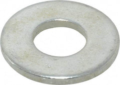 Value Collection - 3/8" Screw, Steel USS Flat Washer - 7/16" ID x 1" OD, 0.0781" Thick, Zinc-Plated Finish - Best Tool & Supply